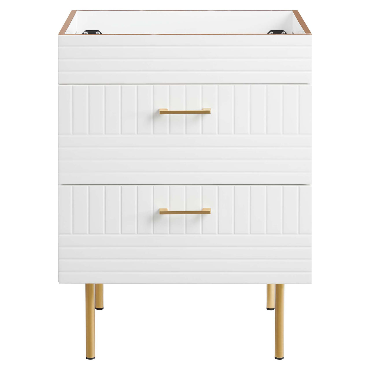 Dawnridge Vanity Base with Storage, White