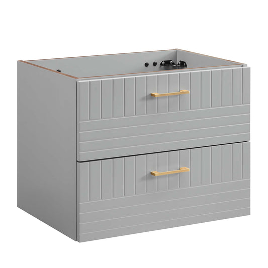 Dawnridge Levitating Vanity Base with Storage, Light Gray