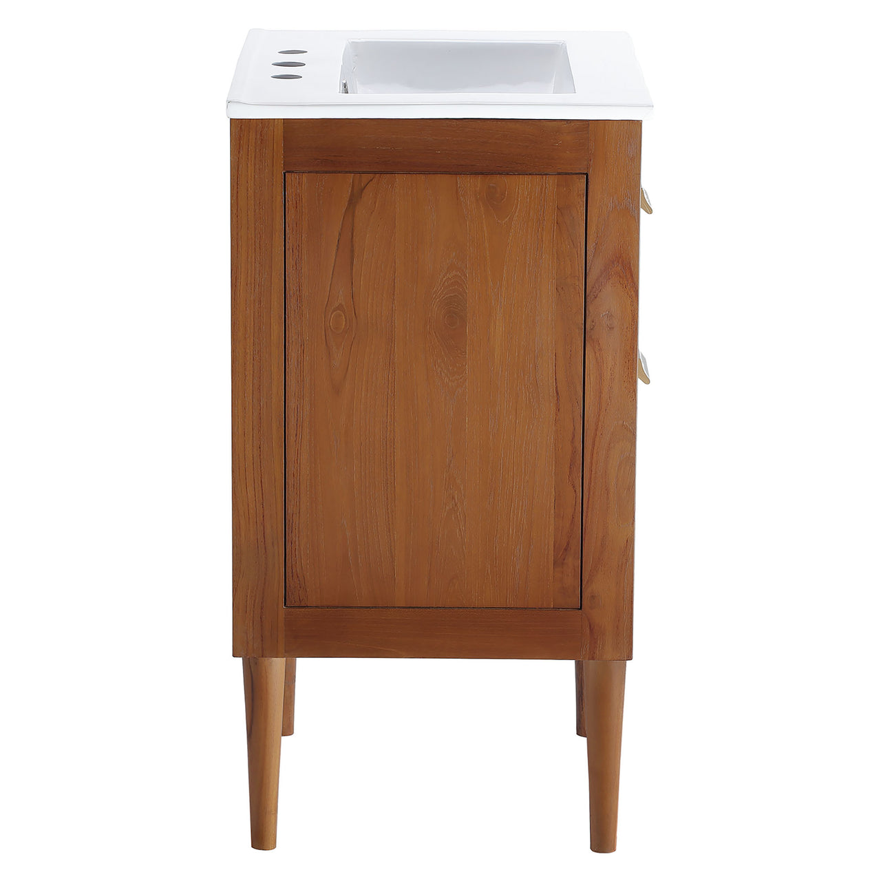 Caselle Vanity Unit, Small, Natural Wood & White