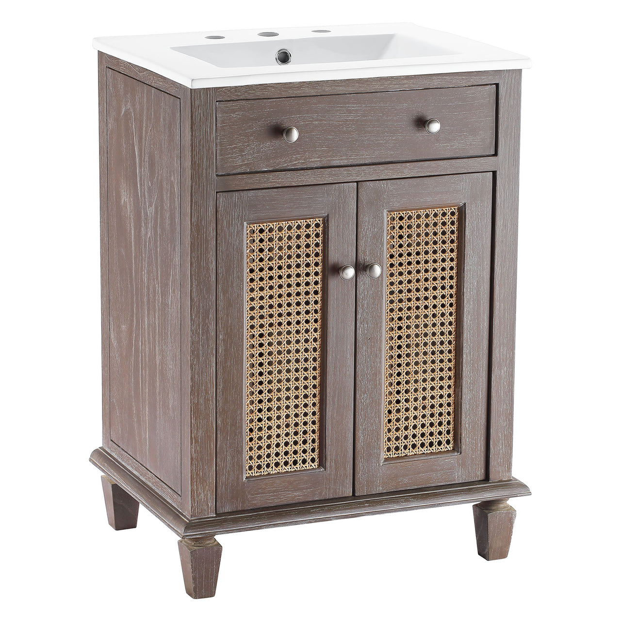 Beachside Vanity Unit, Small, Gray & White