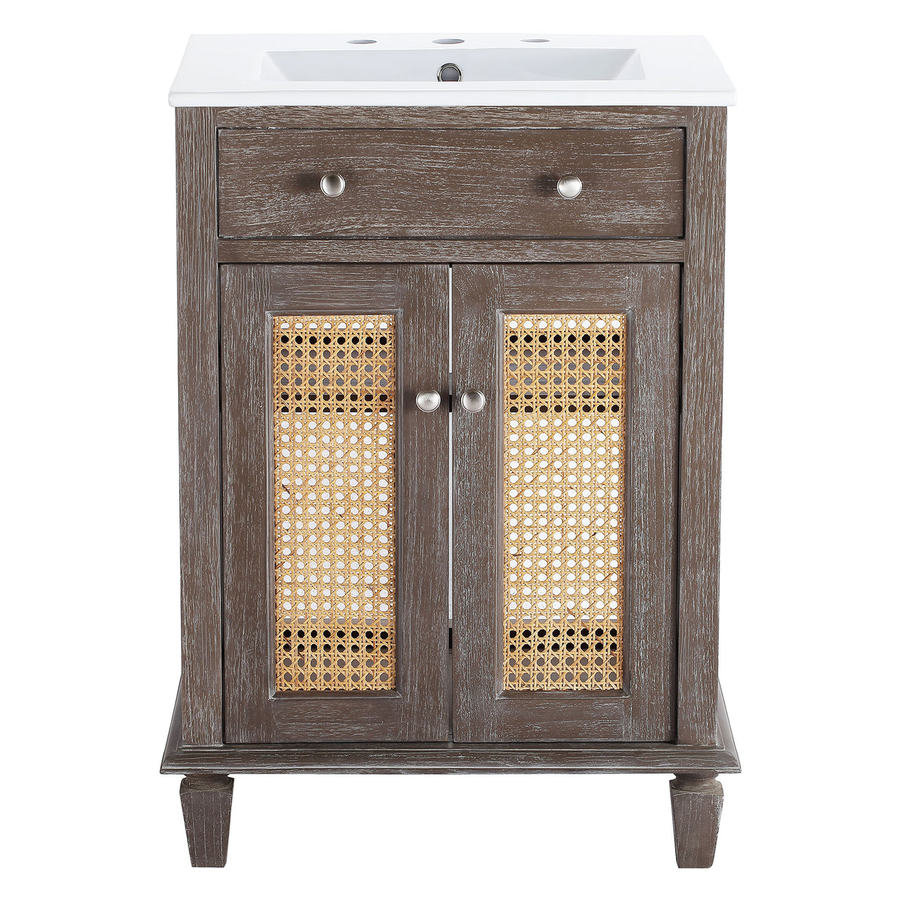 Beachside Vanity Unit, Small, Gray & White