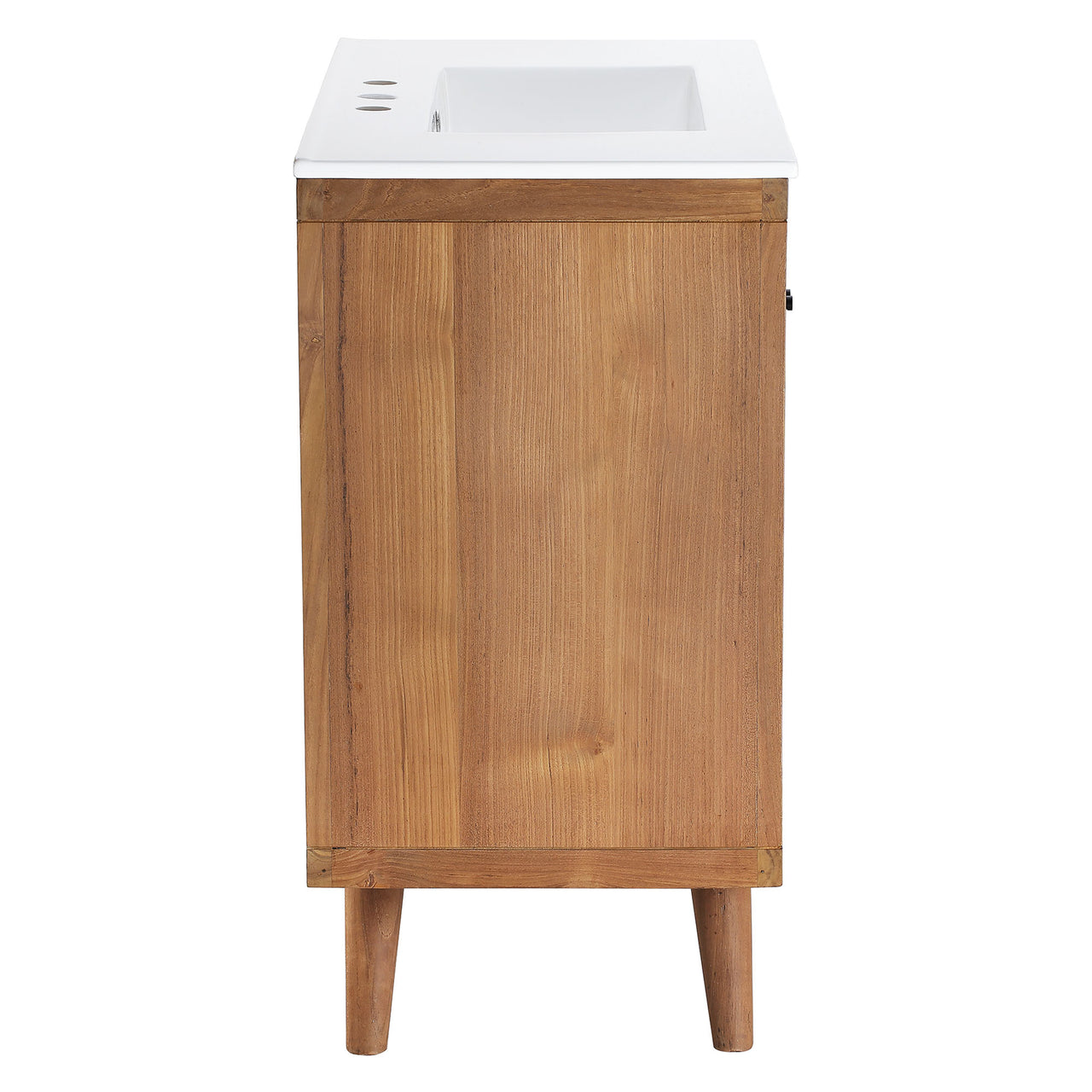 Nest Vanity Unit, Large, Natural Wood & White