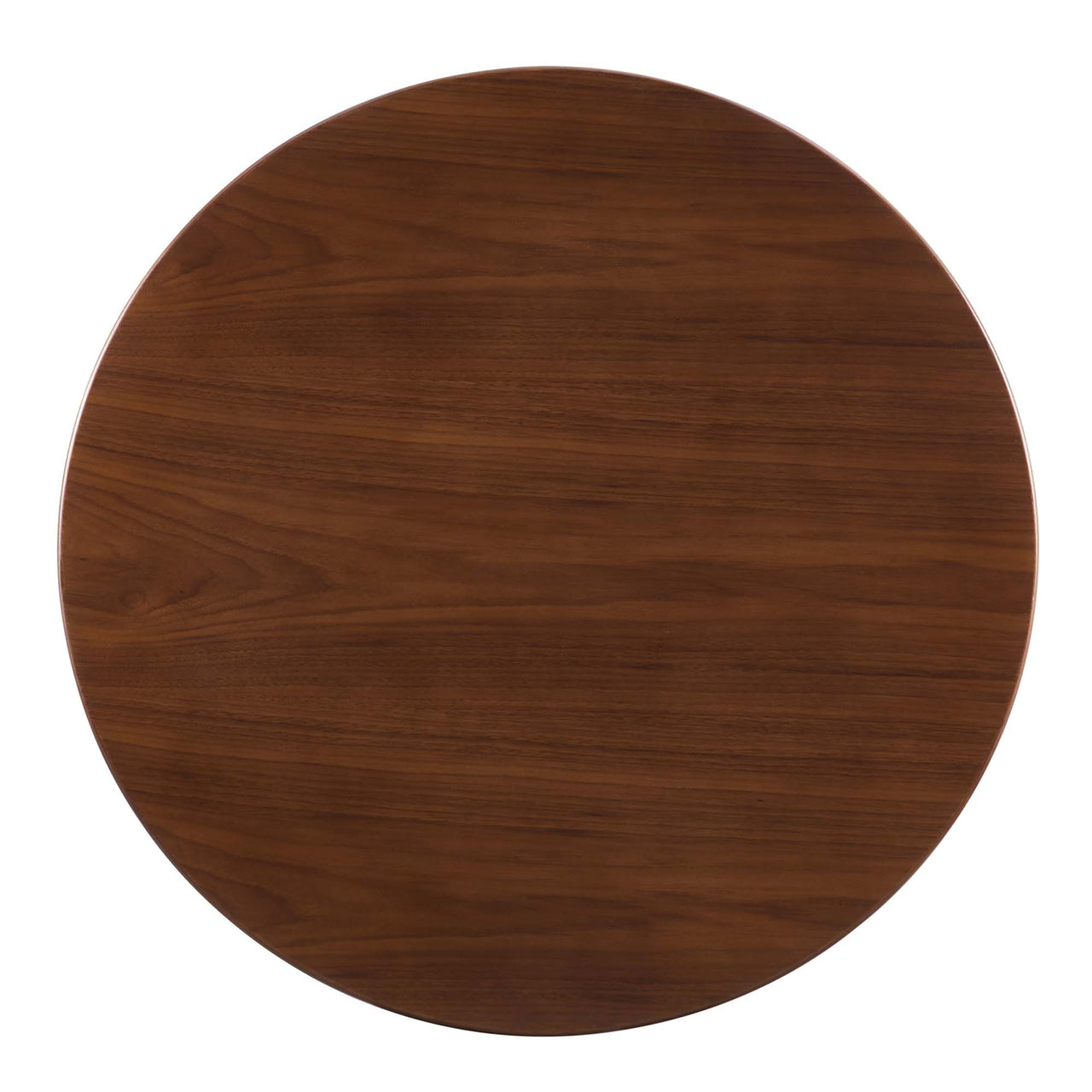 Aurelio Round Dining Table, Small, Gold & Walnut