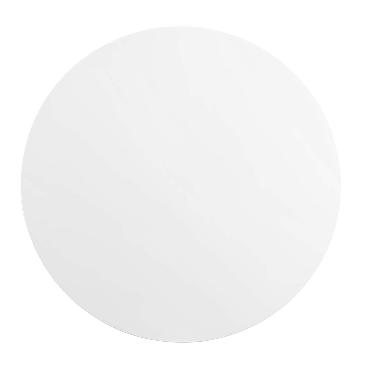 Aurelio Round Dining Table, Large, Gold & White