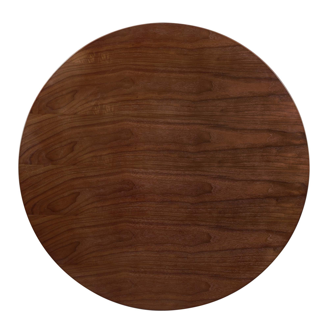 Aurelio Round Dining Table, Large, Gold & Walnut