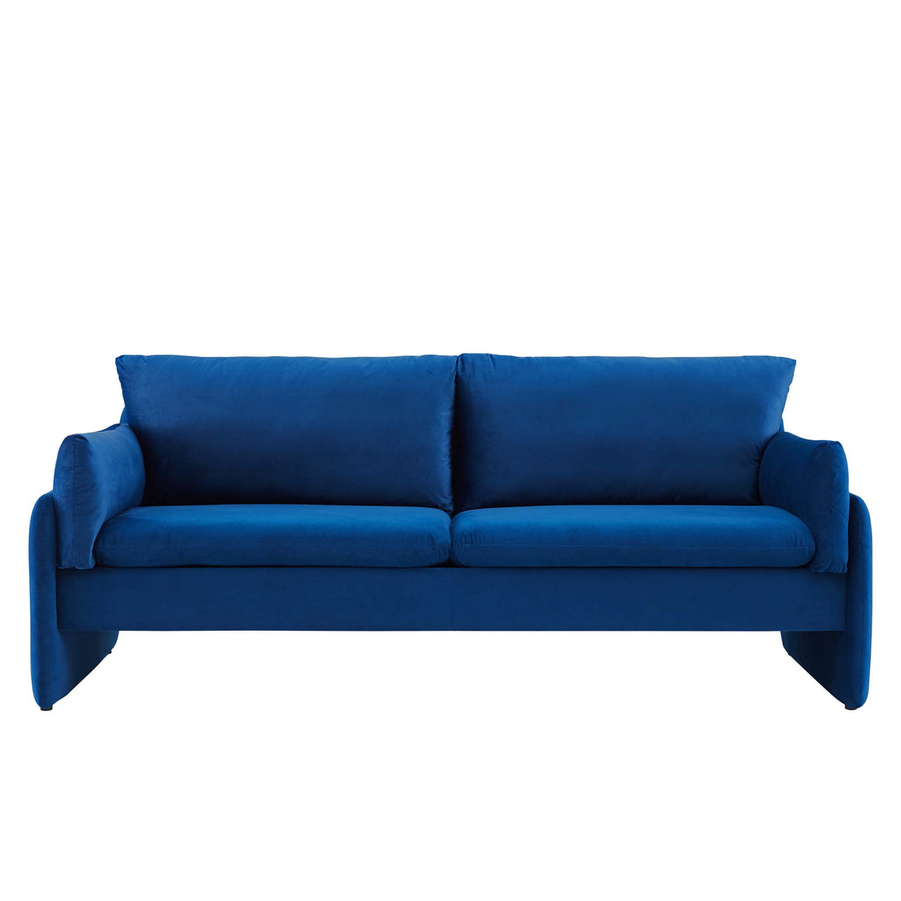 Levitate Upholstered Velvet Sofa, Navy