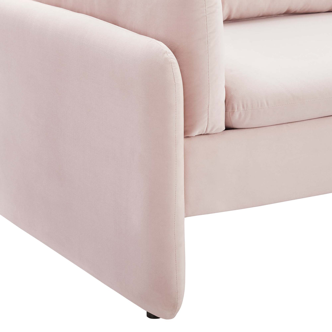 Levitate Upholstered Velvet Sofa, Pink
