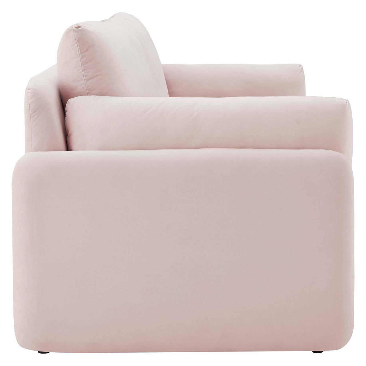 Levitate Upholstered Velvet Sofa, Pink