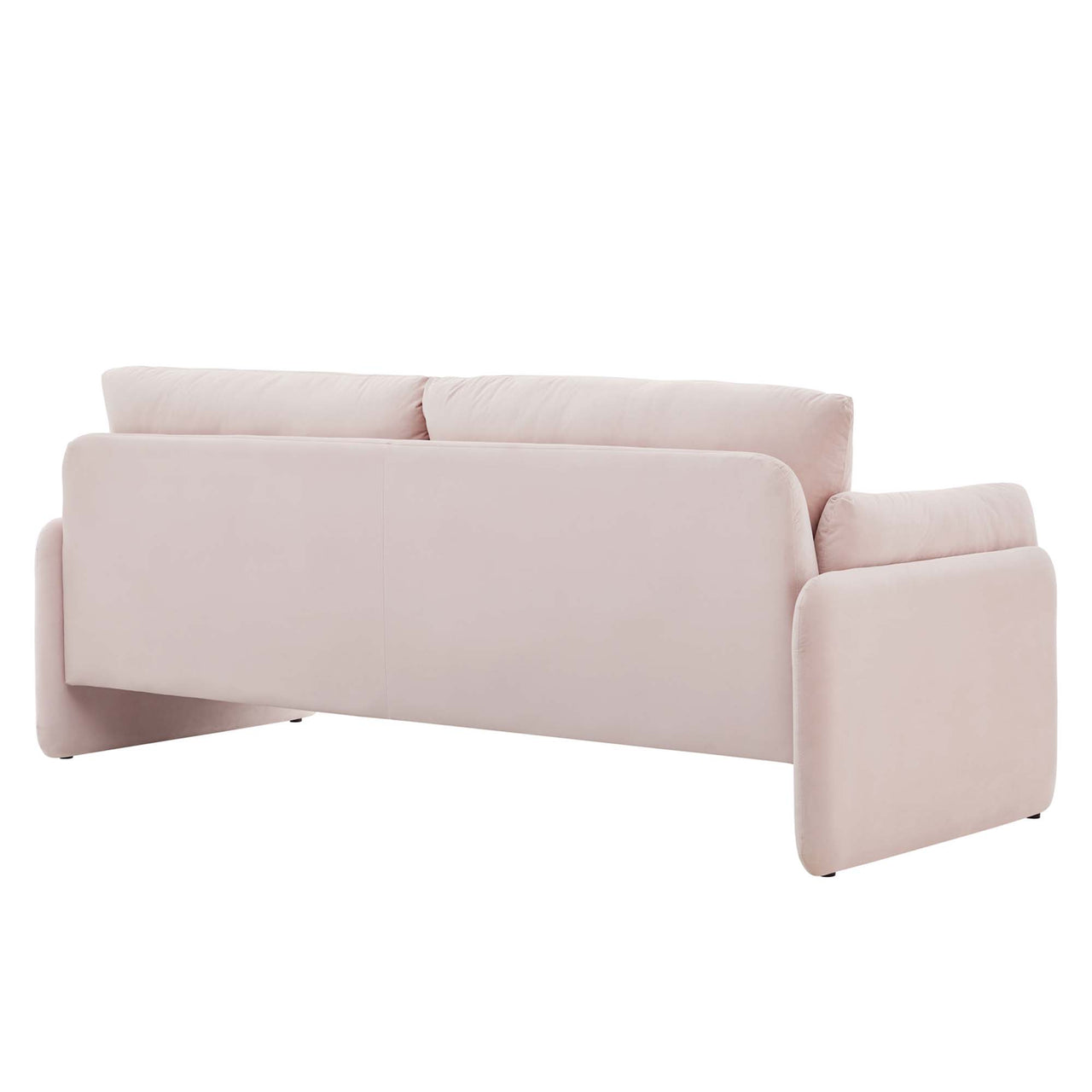 Levitate Upholstered Velvet Sofa, Pink
