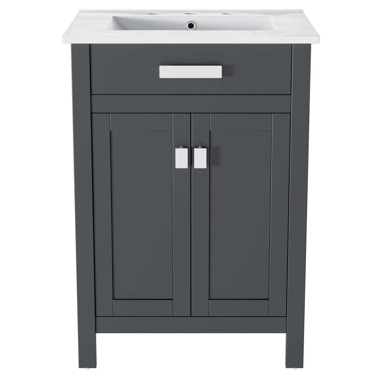 Emereth Vanity Unit, Small, Gray & White