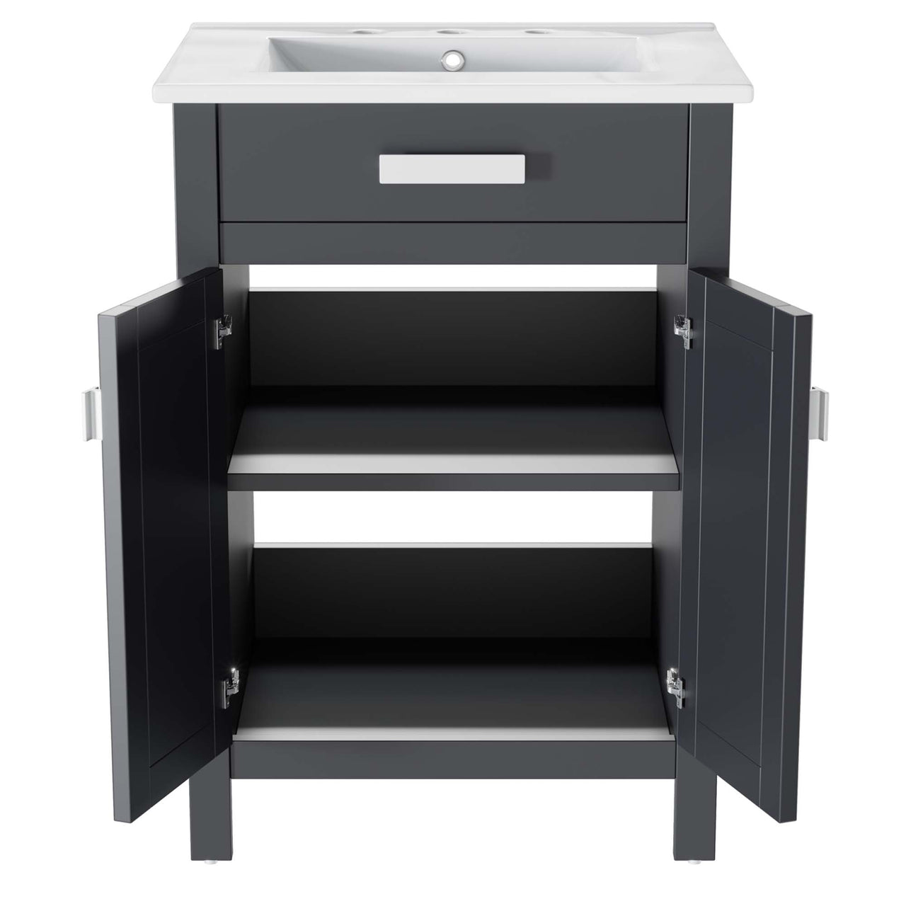 Emereth Vanity Unit, Small, Gray & White