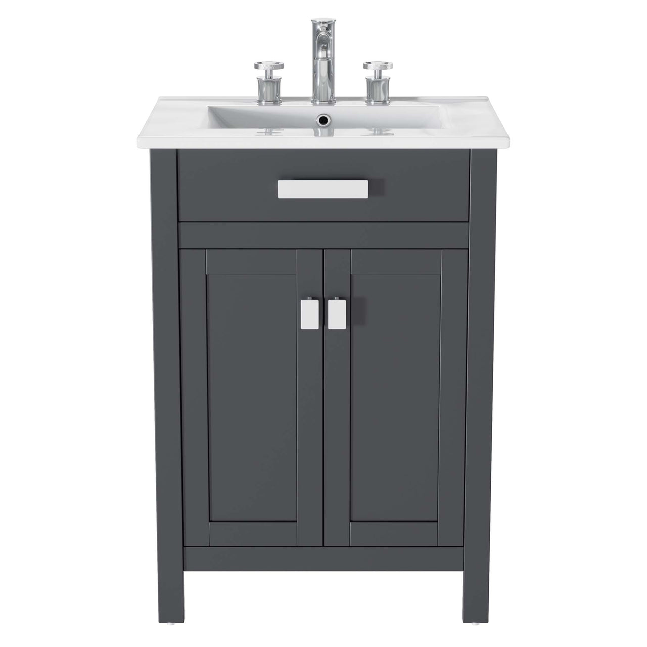 Emereth Vanity Unit, Small, Gray & White