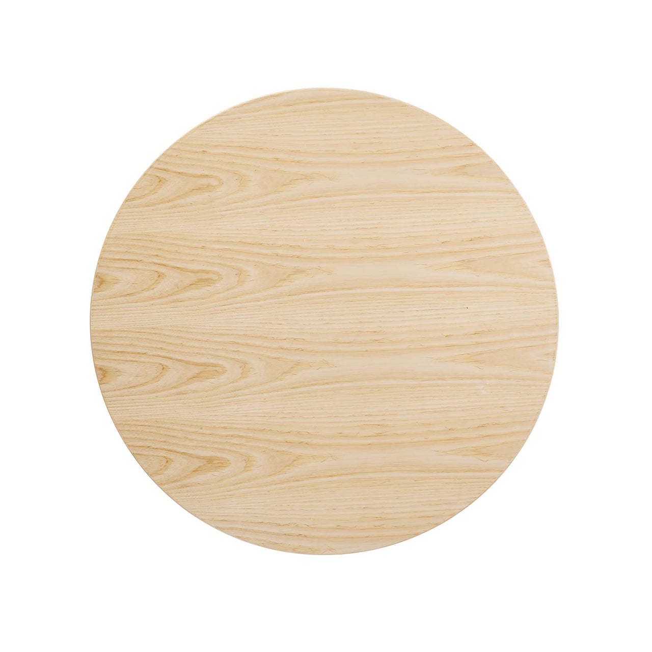 Ensemble Round Dining Table, Small, White & Natural Wood