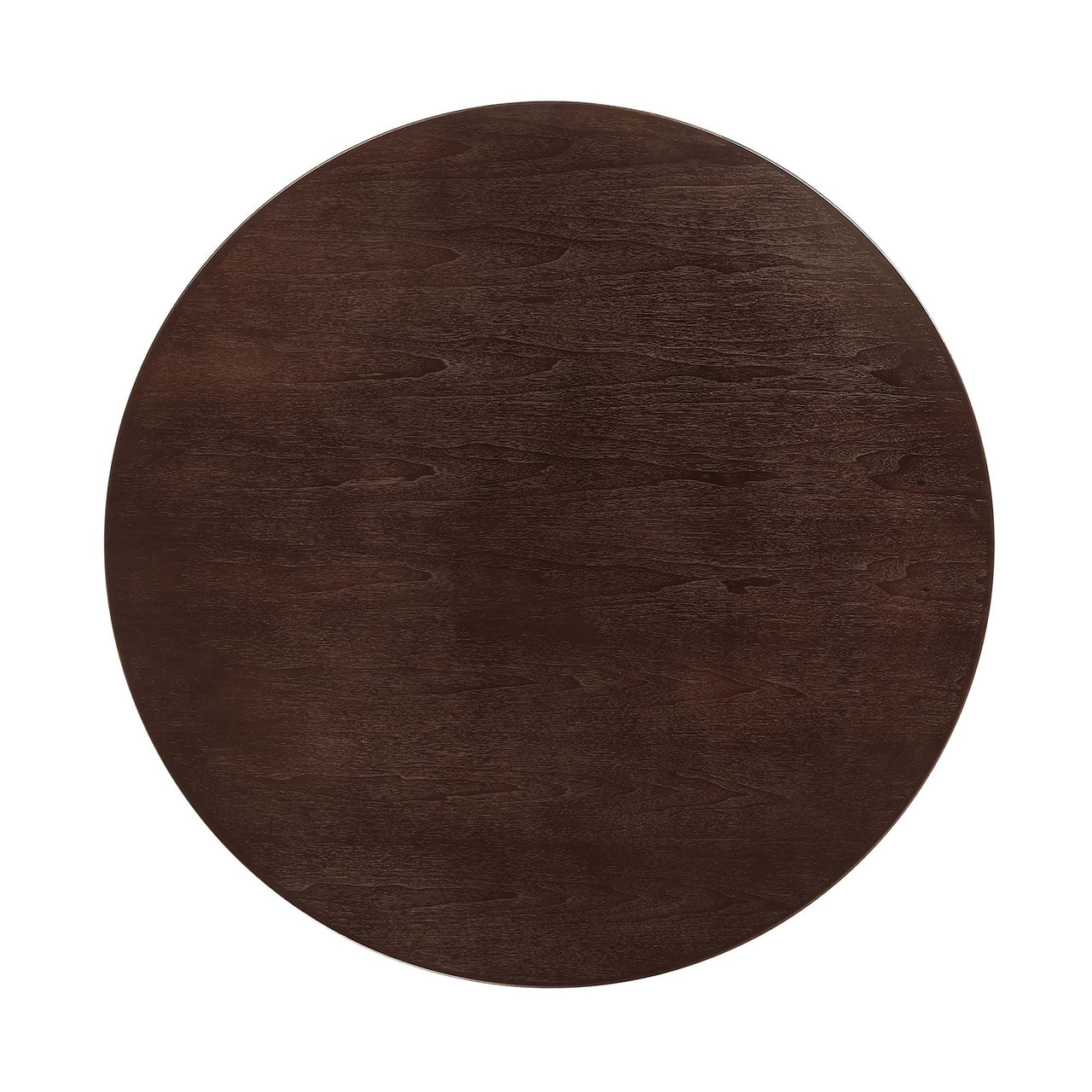 Ensemble Round Dining Table, Large, White & Cherry Walnut