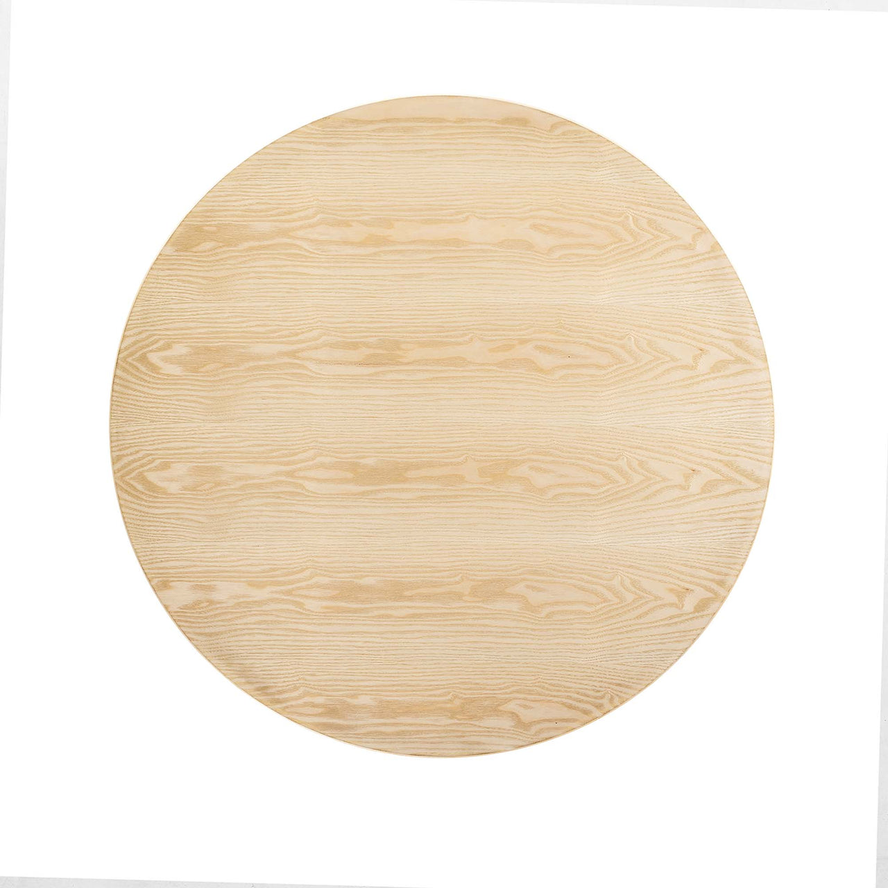 Ensemble Round Dining Table, Large, White & Natural Wood