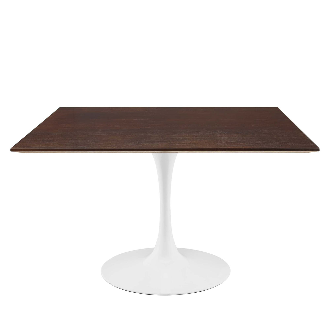 Ensemble Square Dining Table, Extra Large, White & Cherry Walnut