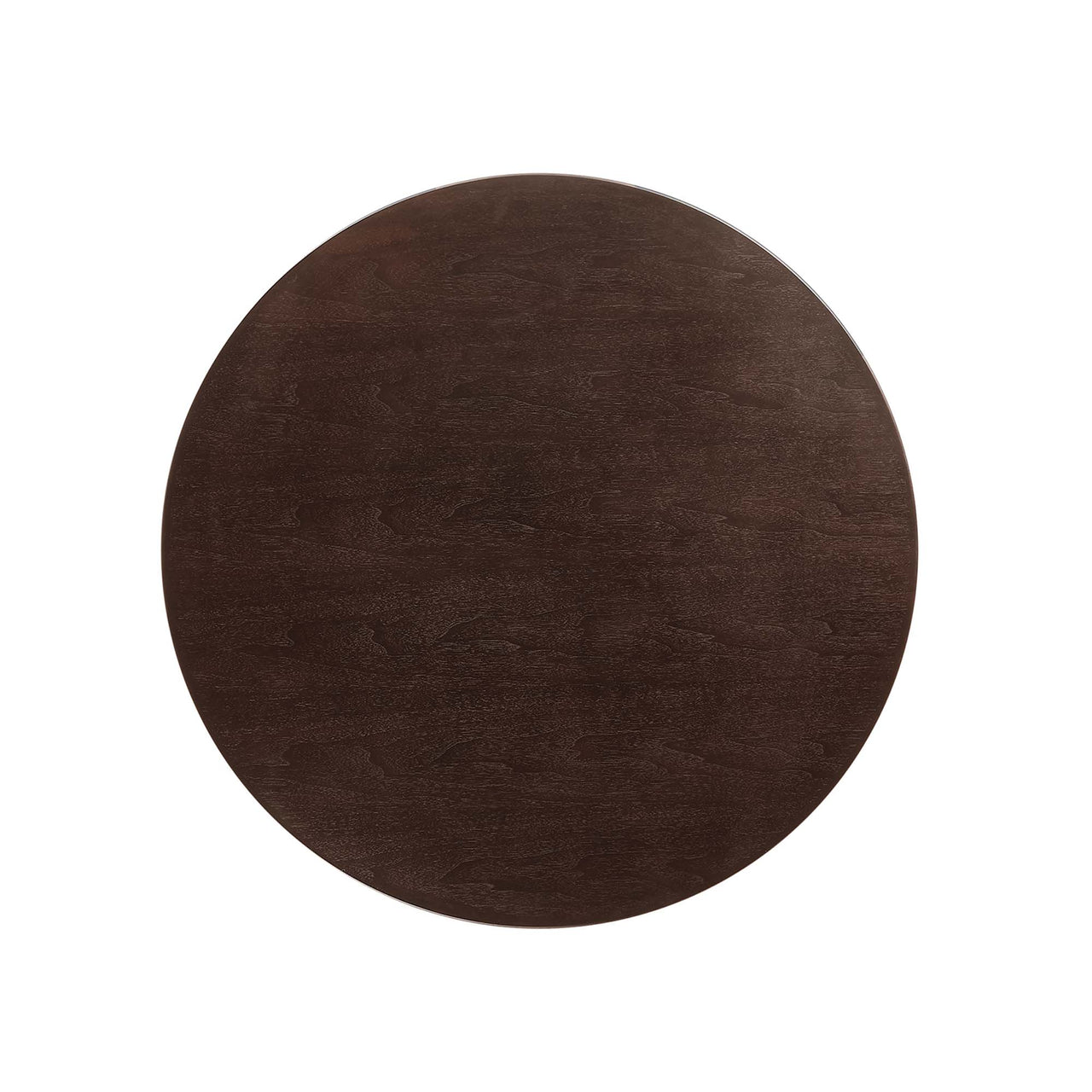 Ensemble Round Coffee Table, Medium, White & Cherry Walnut