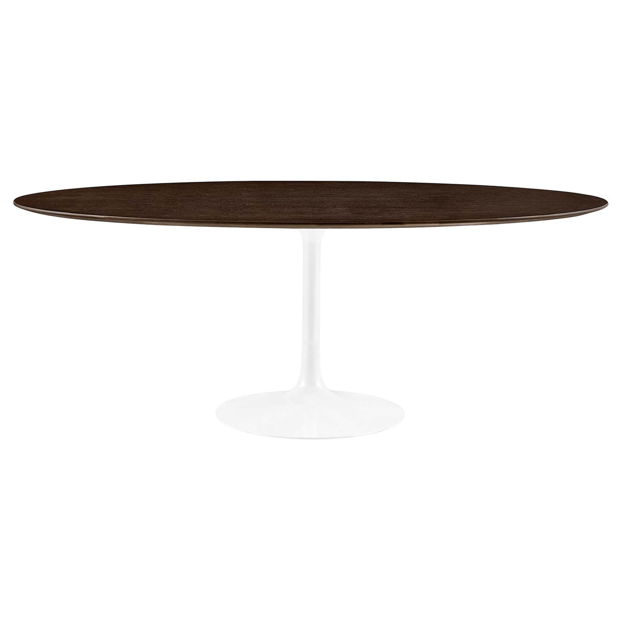 Ensemble Oval Dining Table, Extra Large, White & Cherry Walnut