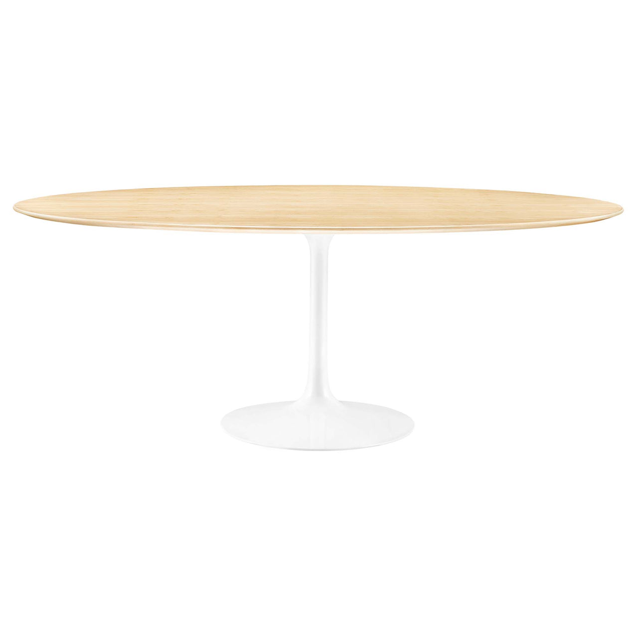 Ensemble Oval Dining Table, Extra Large, White & Natural Wood