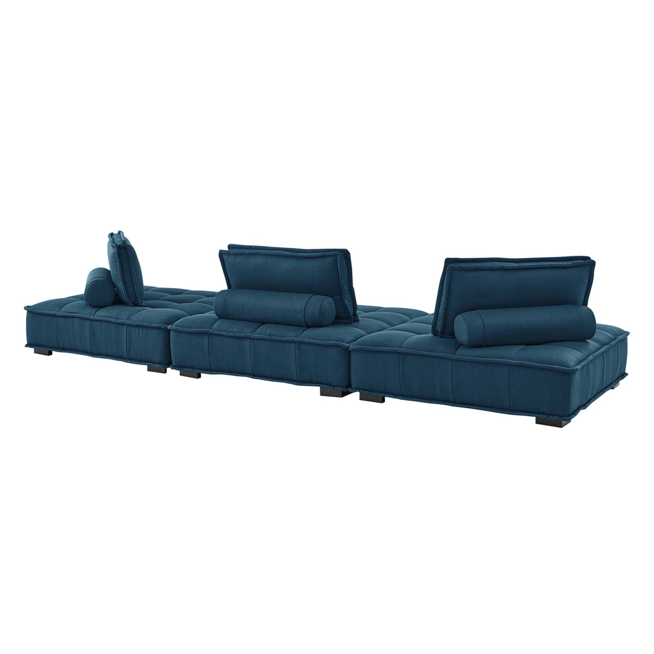 Introvert Fabric Modular Sofa Sectional, Azure
