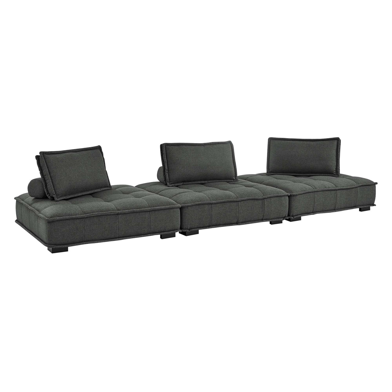 Introvert Fabric Modular Sofa Sectional, Gray
