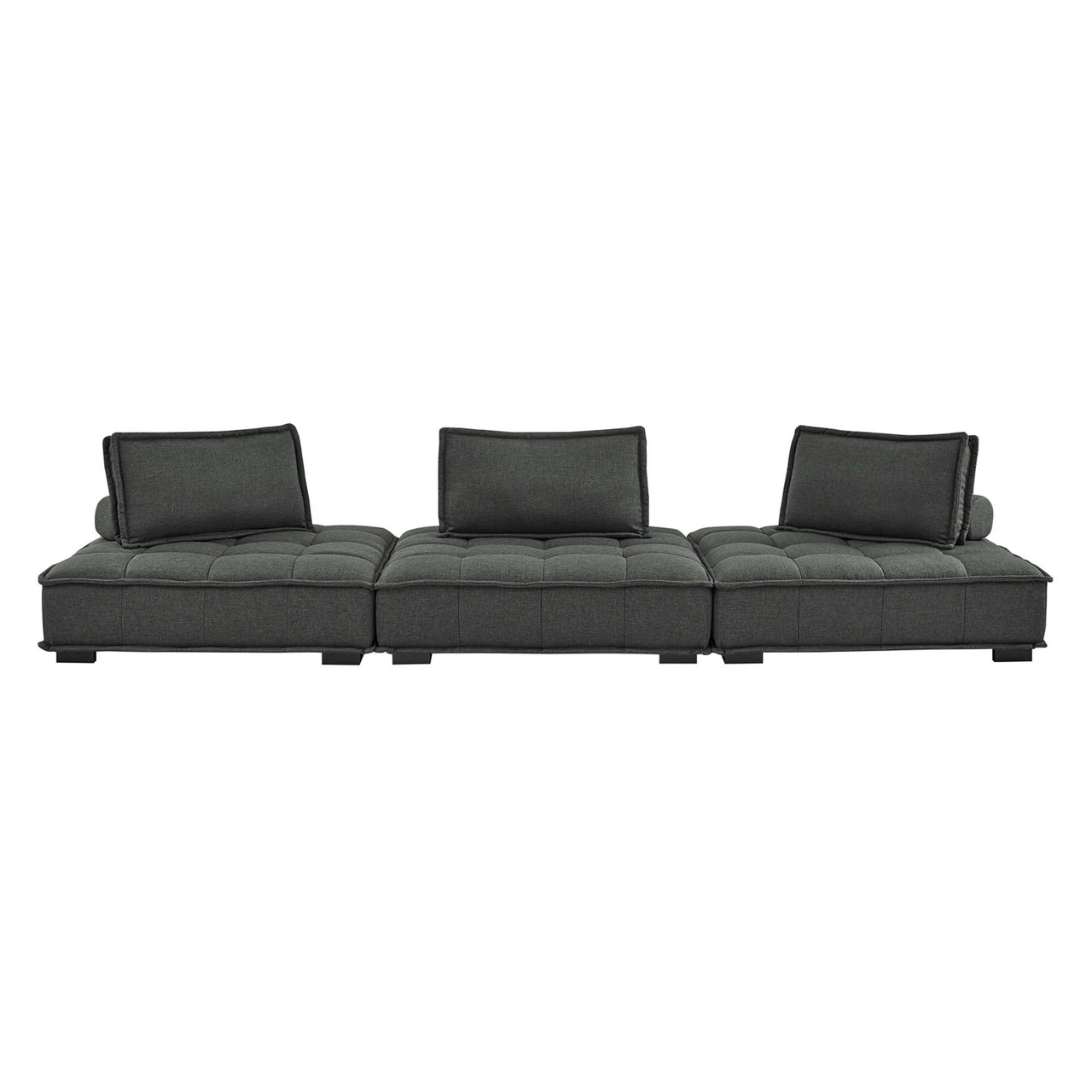 Introvert Fabric Modular Sofa Sectional, Gray