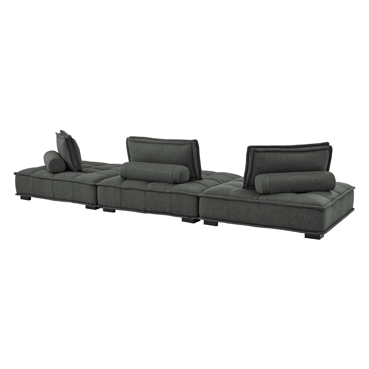 Introvert Fabric Modular Sofa Sectional, Gray