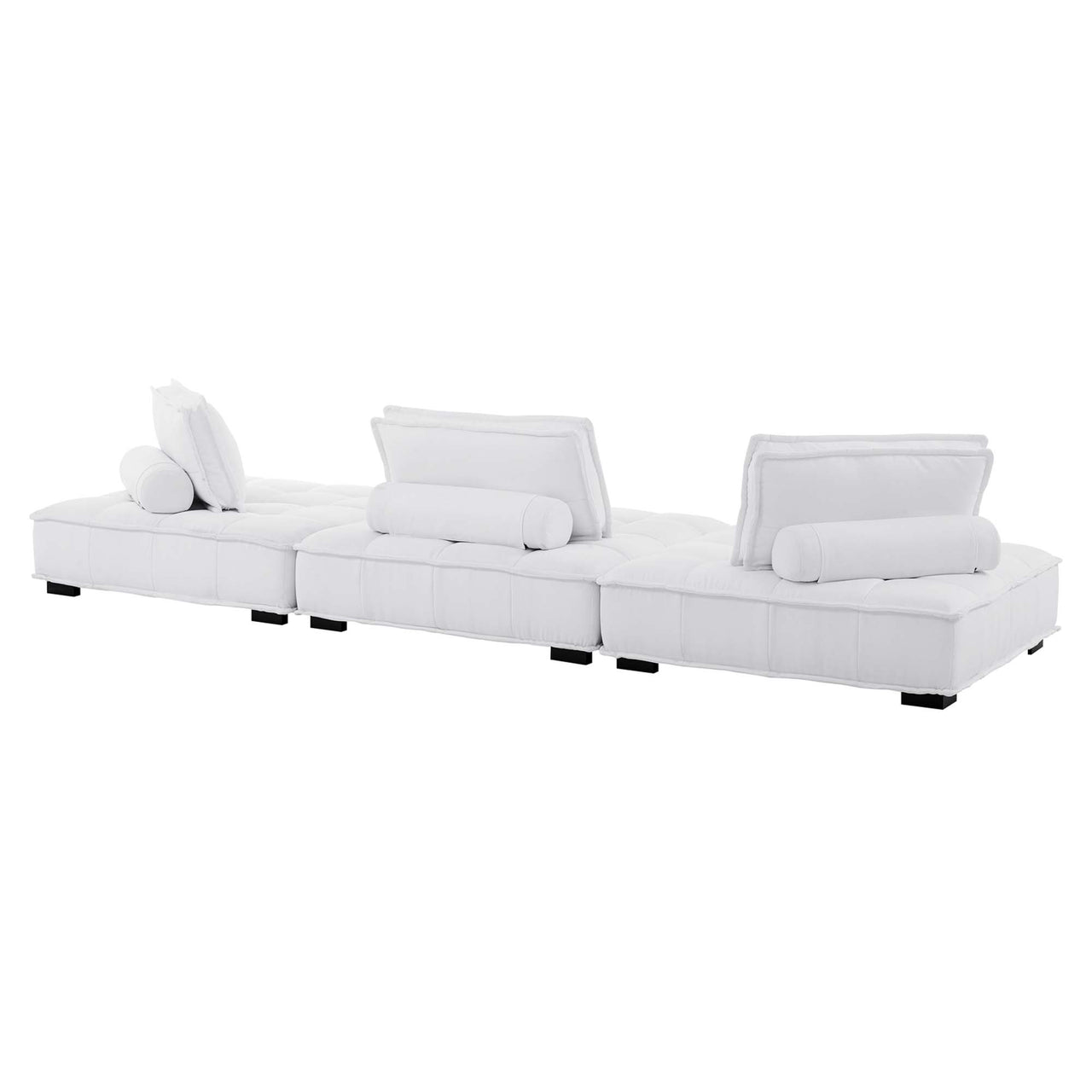 Introvert Fabric Modular Sofa Sectional, White