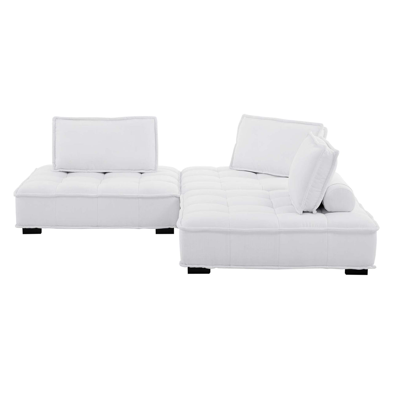 Introvert Fabric Modular Sofa Sectional, White