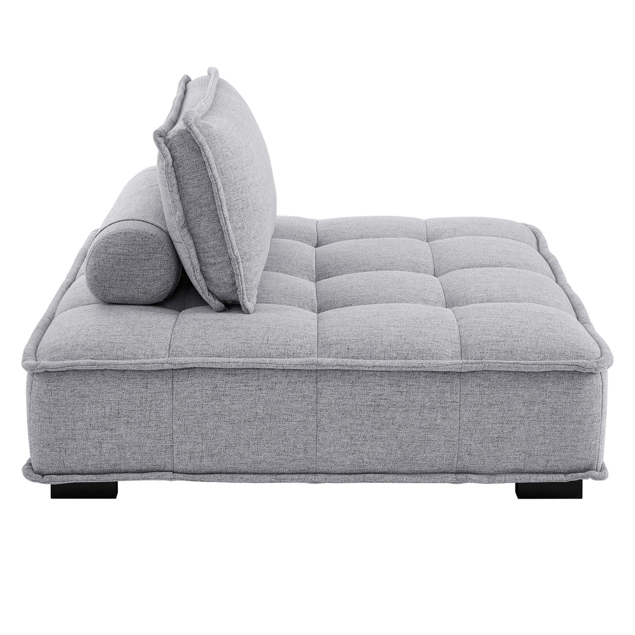 Introvert Fabric L-Shaped Modular Sectional, Light Gray
