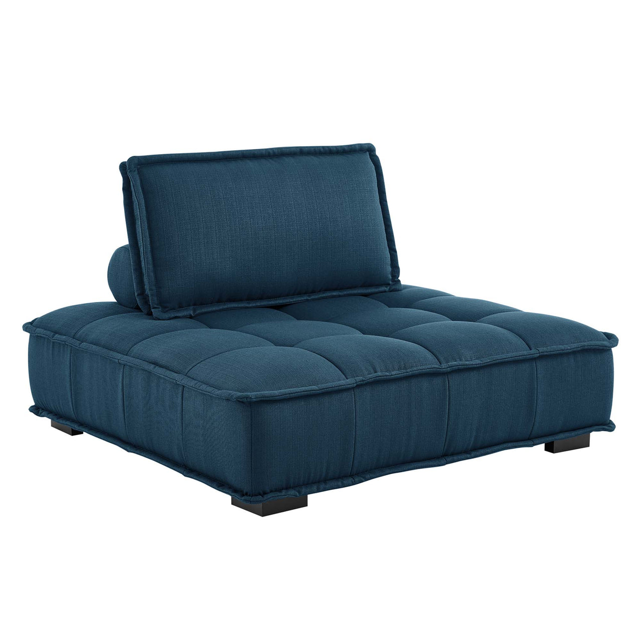 Introvert Fabric U-Shaped Modular Sectional, Azure