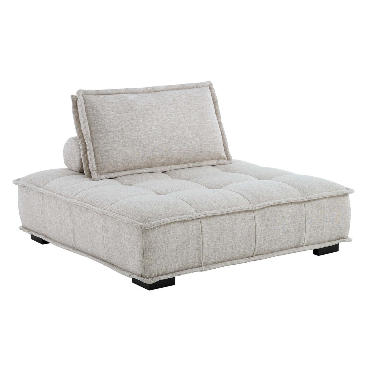 Introvert Fabric U-Shaped Modular Sectional, Beige