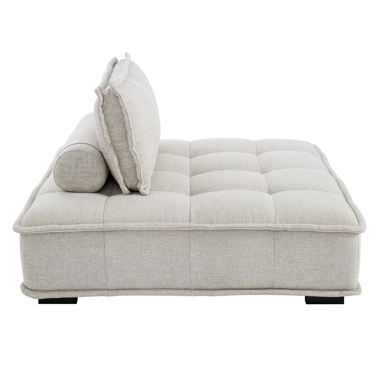Introvert Fabric U-Shaped Modular Sectional, Beige