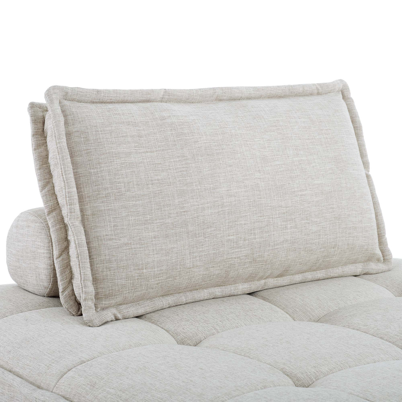 Introvert Fabric U-Shaped Modular Sectional, Beige