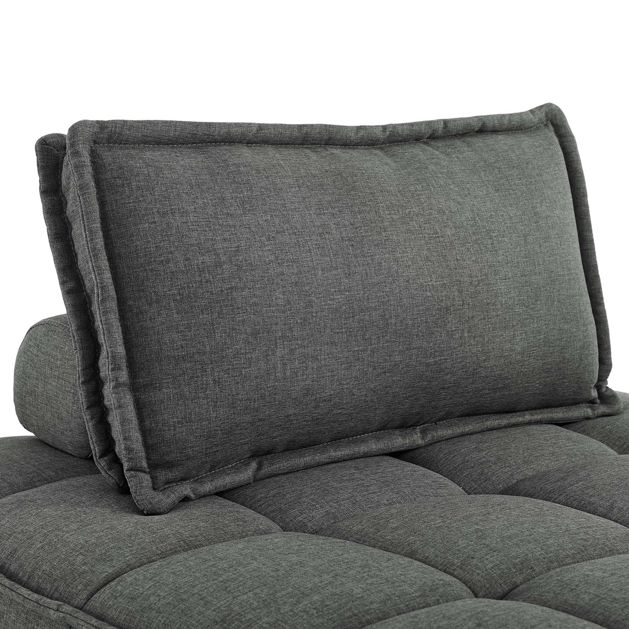 Introvert Fabric U-Shaped Modular Sectional, Gray