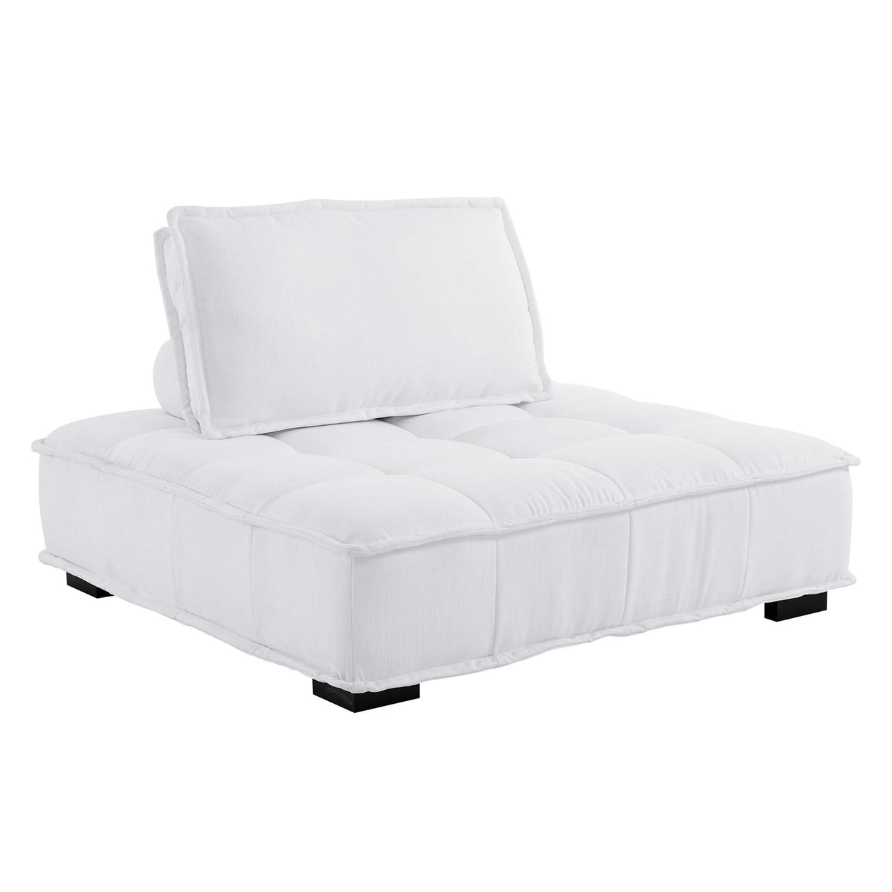 Introvert Fabric U-Shaped Modular Sectional, White
