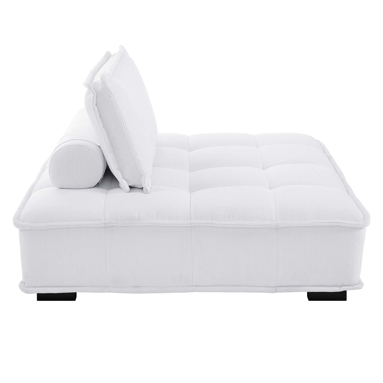 Introvert Fabric U-Shaped Modular Sectional, White