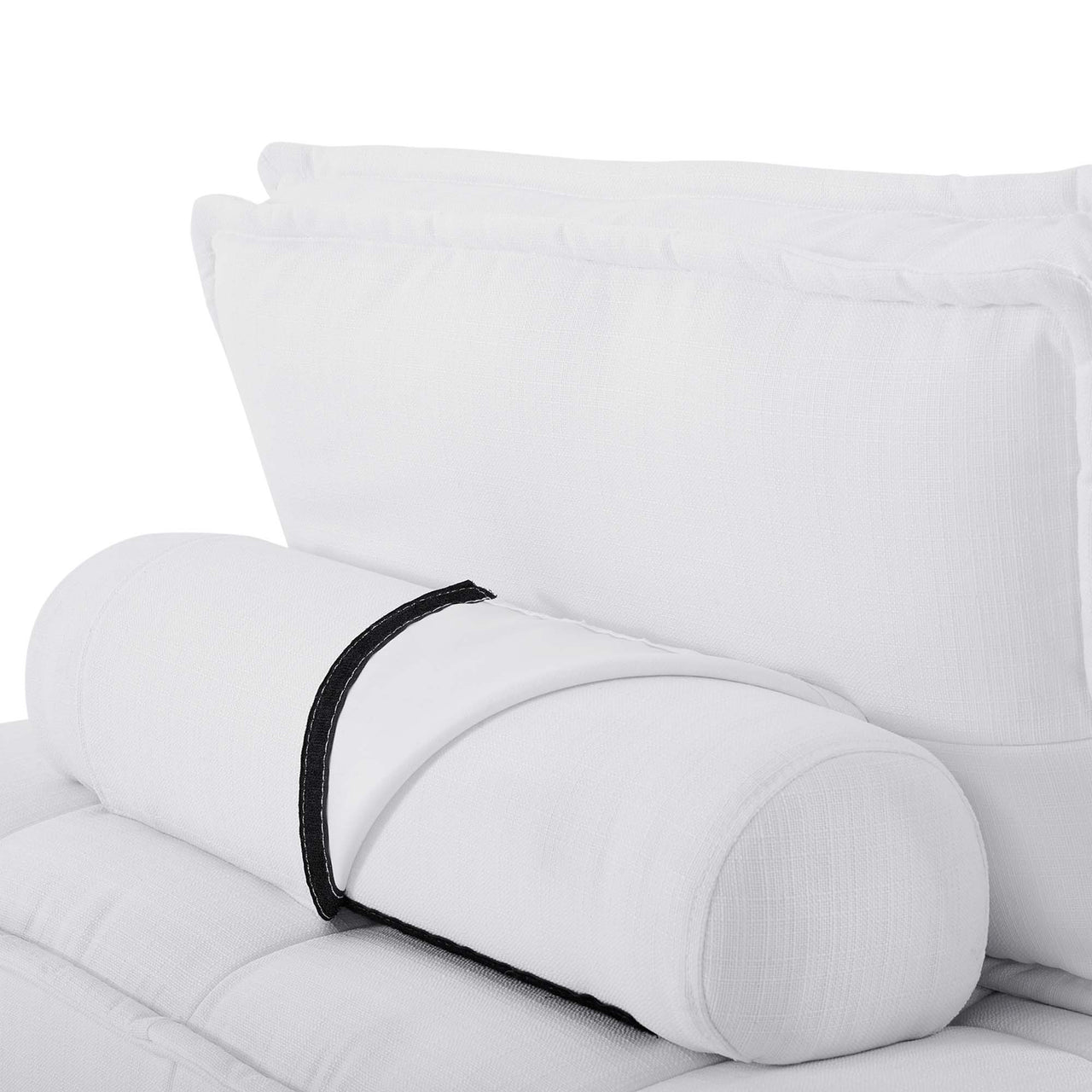 Introvert Fabric U-Shaped Modular Sectional, White