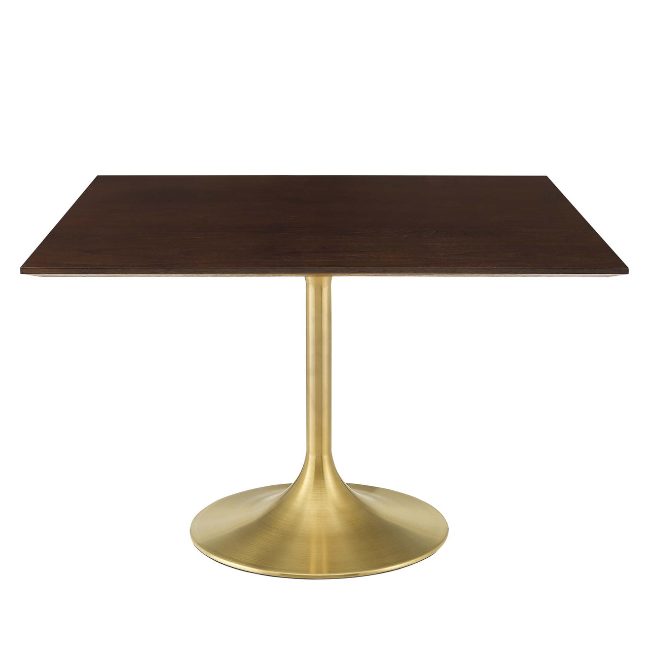 Ensemble Square Dining Table, Extra Large, Gold & Cherry Walnut