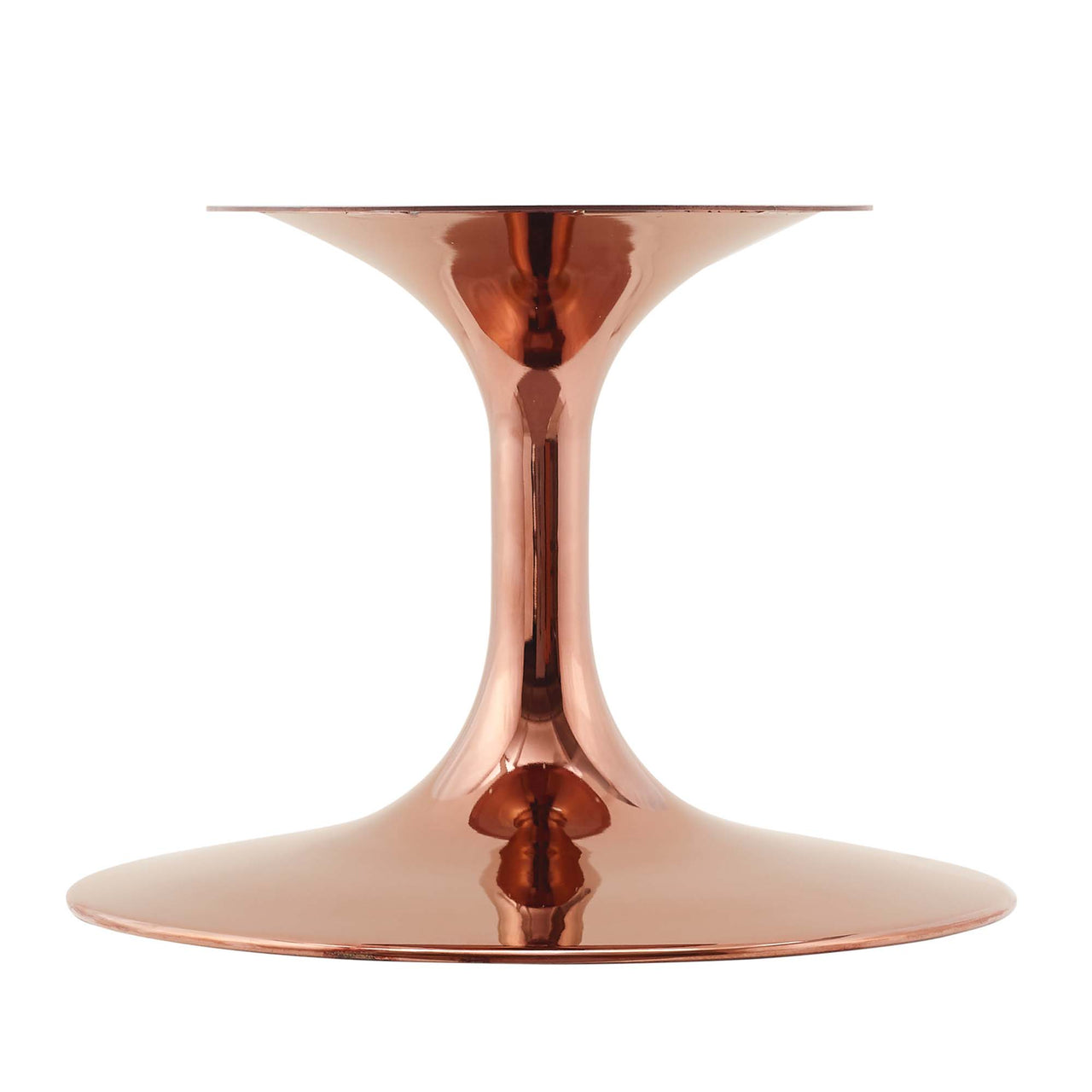 Ensemble Round Coffee Table, Medium, Rose Gold & Cherry Walnut