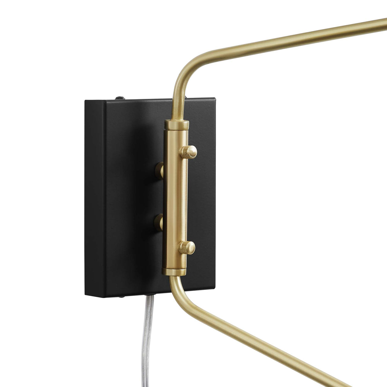 Voyager Double Swing Arm Wall Sconce, Black