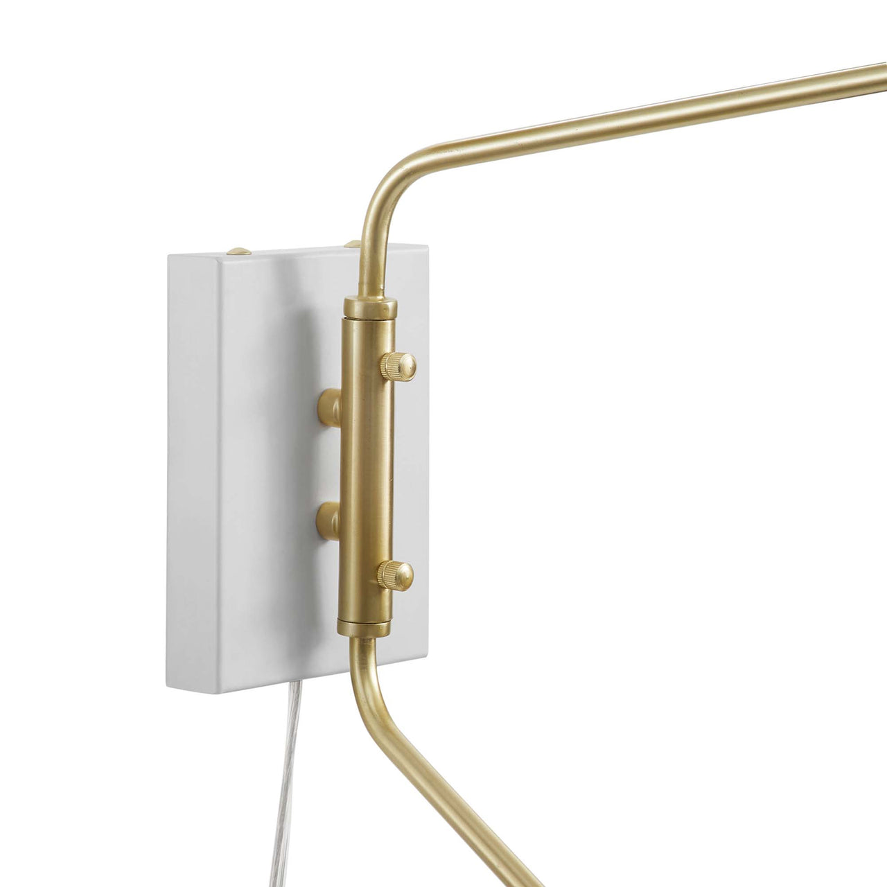 Voyager Double Swing Arm Wall Sconce, White