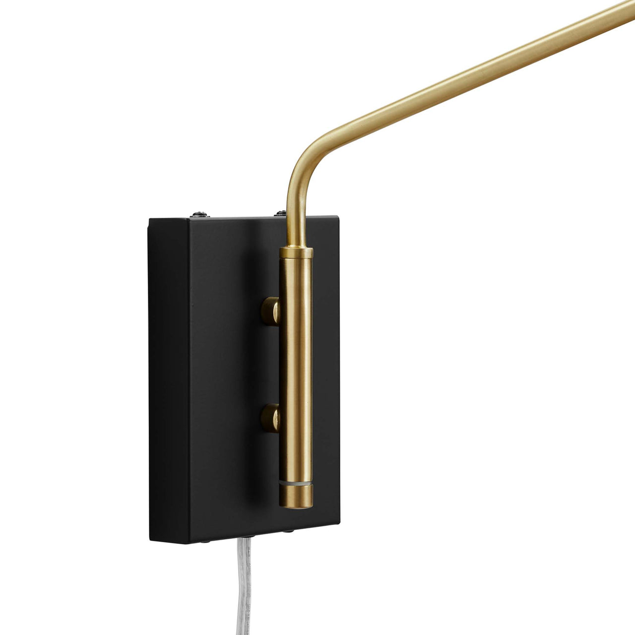 Voyager Swing Arm Wall Sconce, Large, Black
