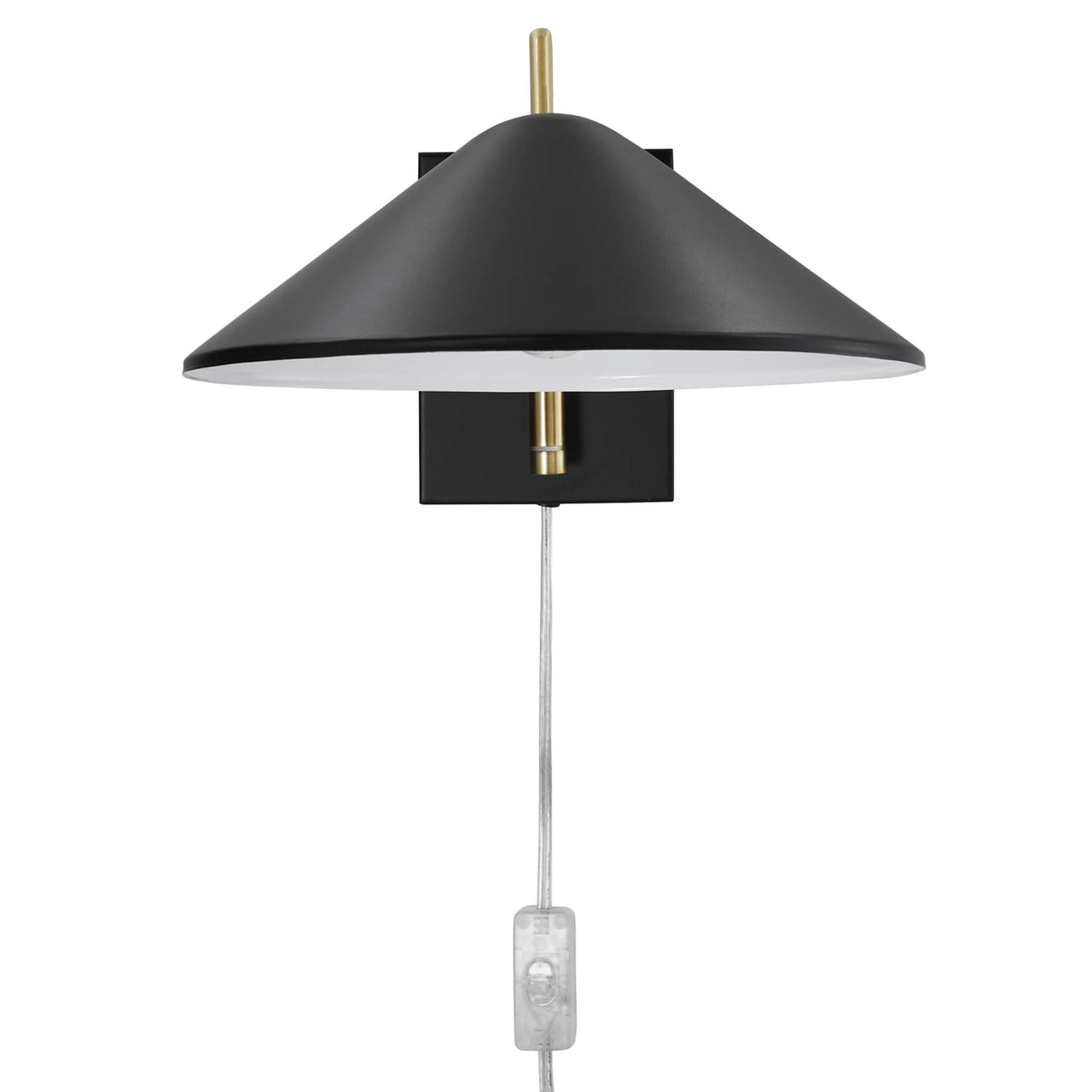 Voyager Swing Arm Wall Sconce, Small, Black