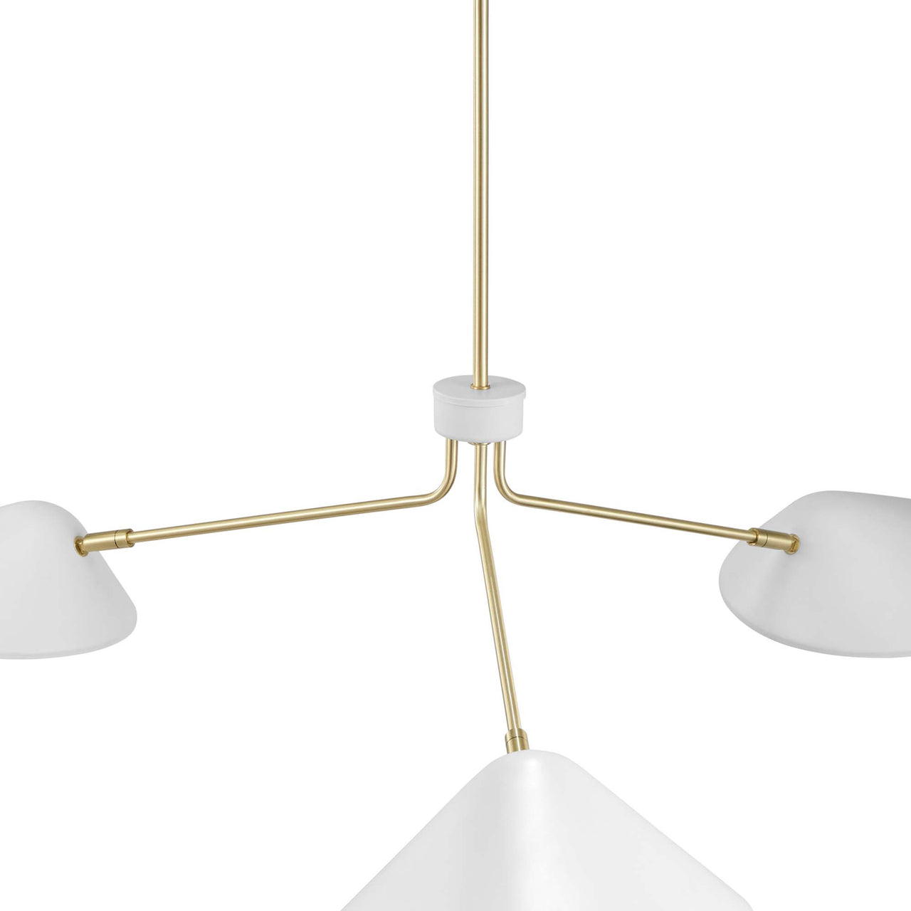 Voyager Triple Arm Pendant, Large, White