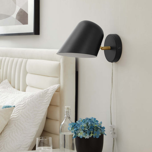 Revanne Rotating Wall Sconce, Black