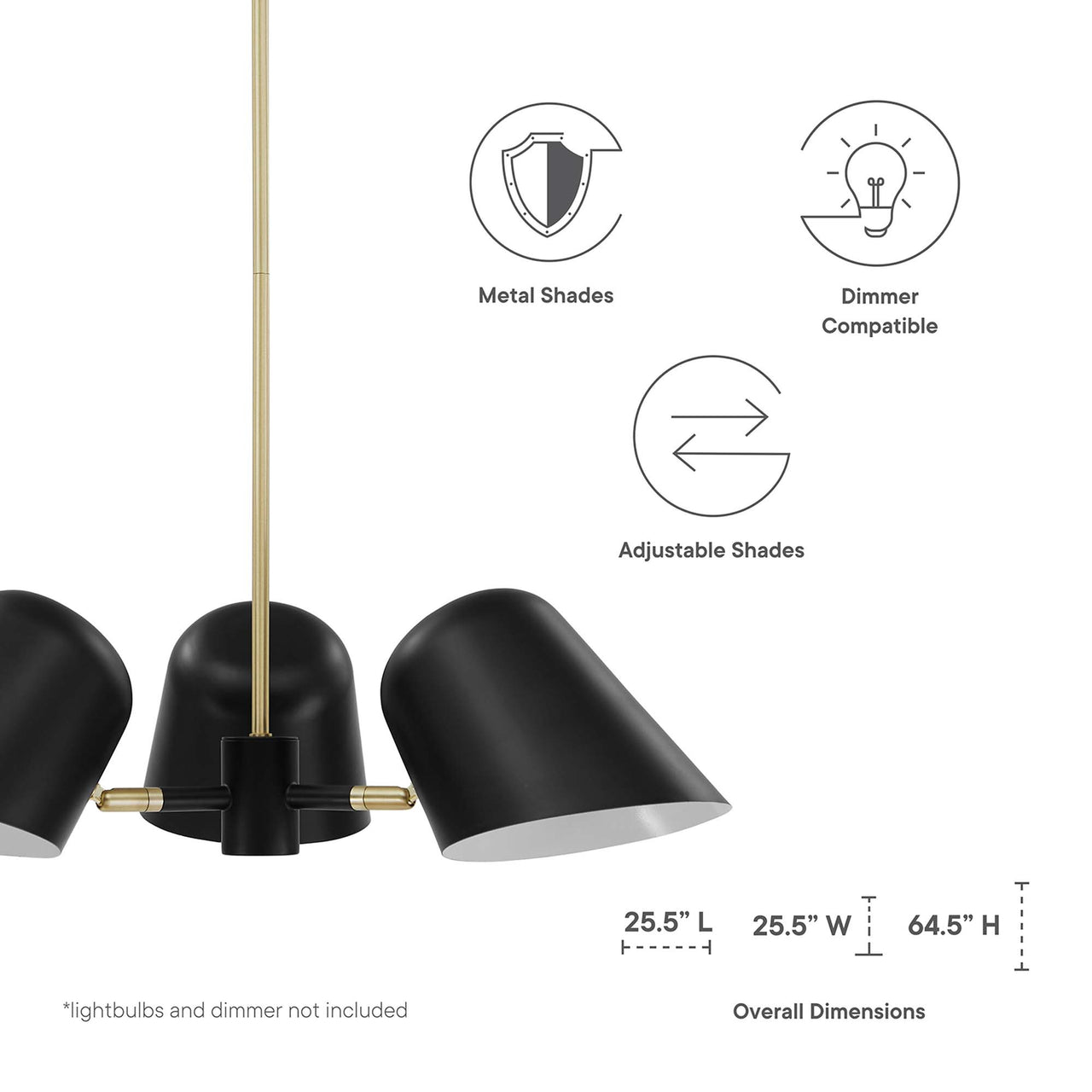Revanne Pendant Light, Black