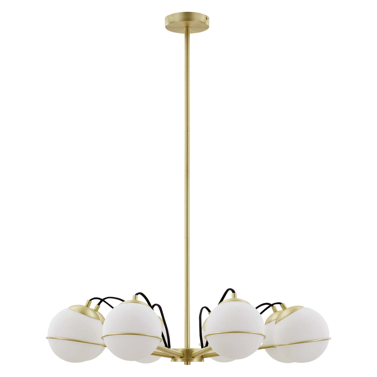 Angler Chandelier, Opal & Gold