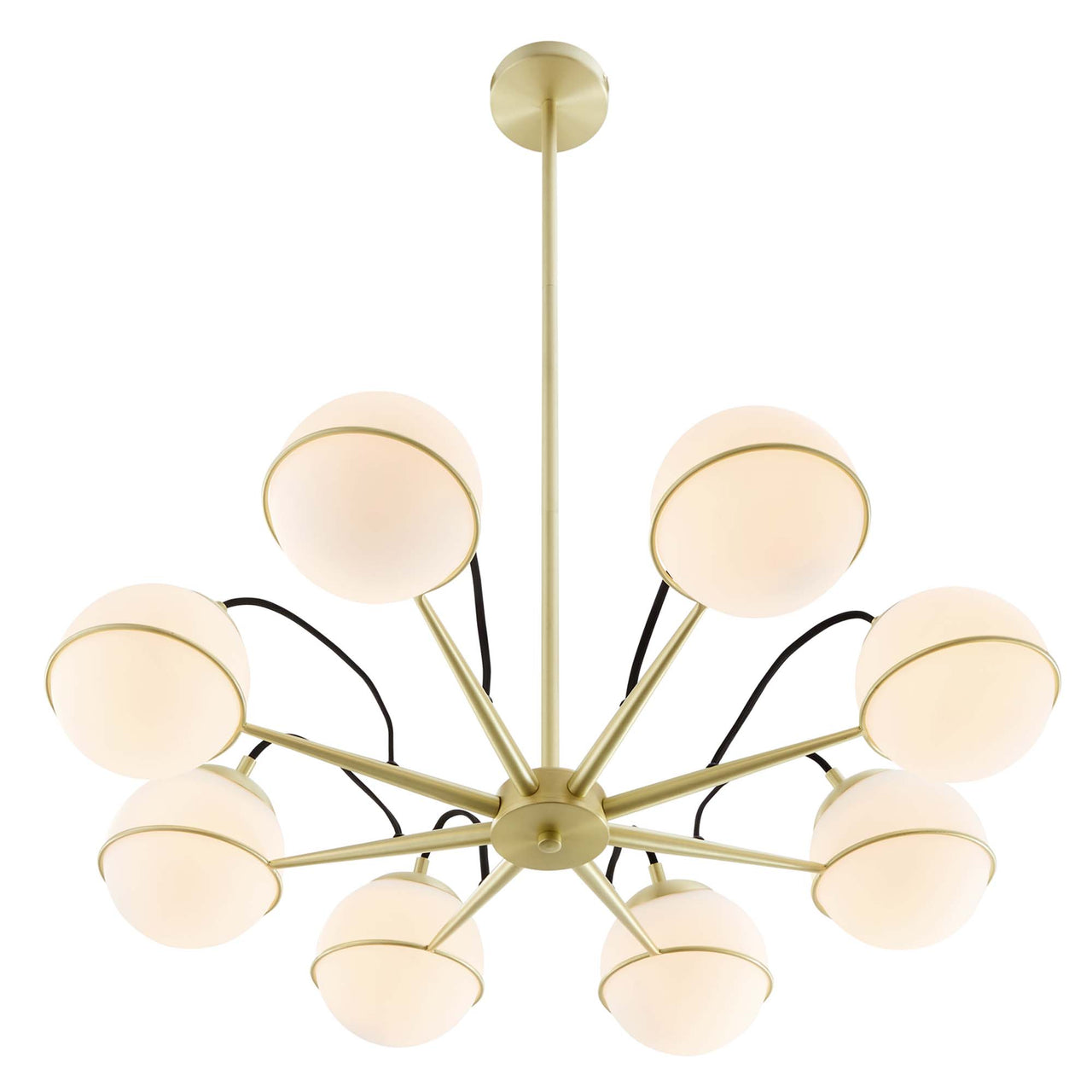 Angler Chandelier, Opal & Gold