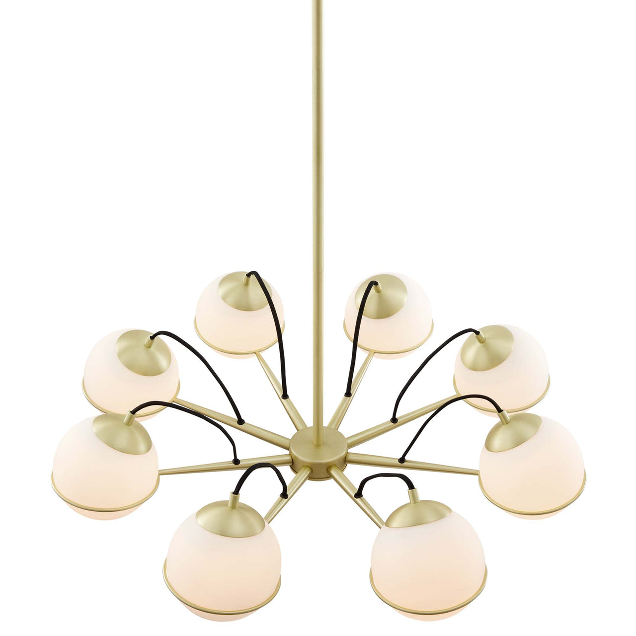 Angler Chandelier, Opal & Gold